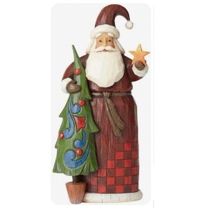 Jim Shore 4058765 Santa with tree and Star Figurine